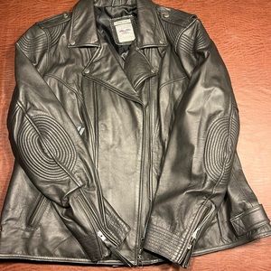 Harley Davidson black women’s riding gear leather jacket